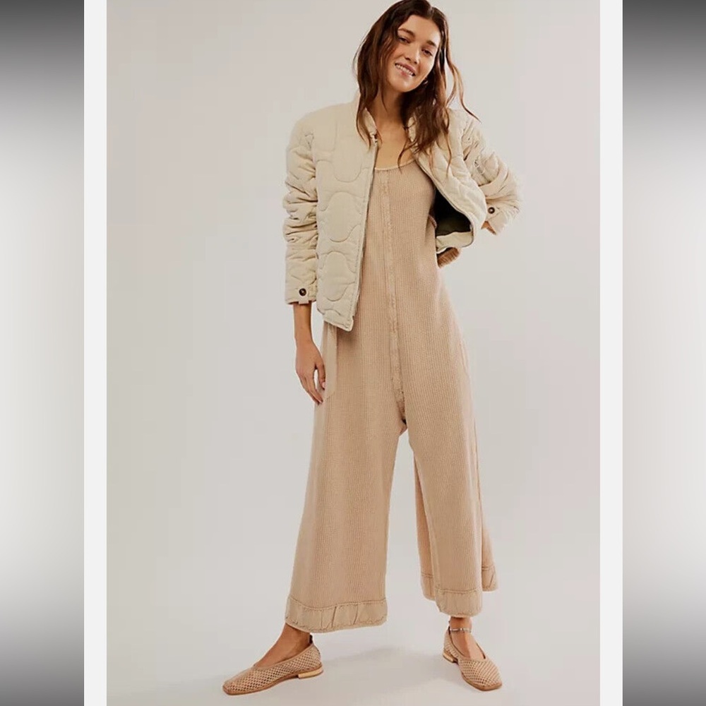 Free People FP One Callie One-Piece Jumpsuit – Size Large white/off white) - Picture 14 of 15